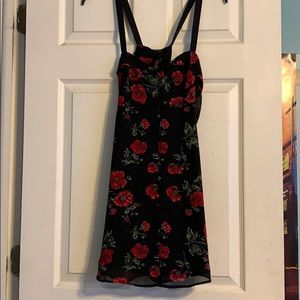 Cute off the shoulder sleeved dress!